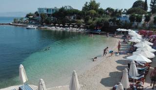 strandje in Ksamil op loopafstand